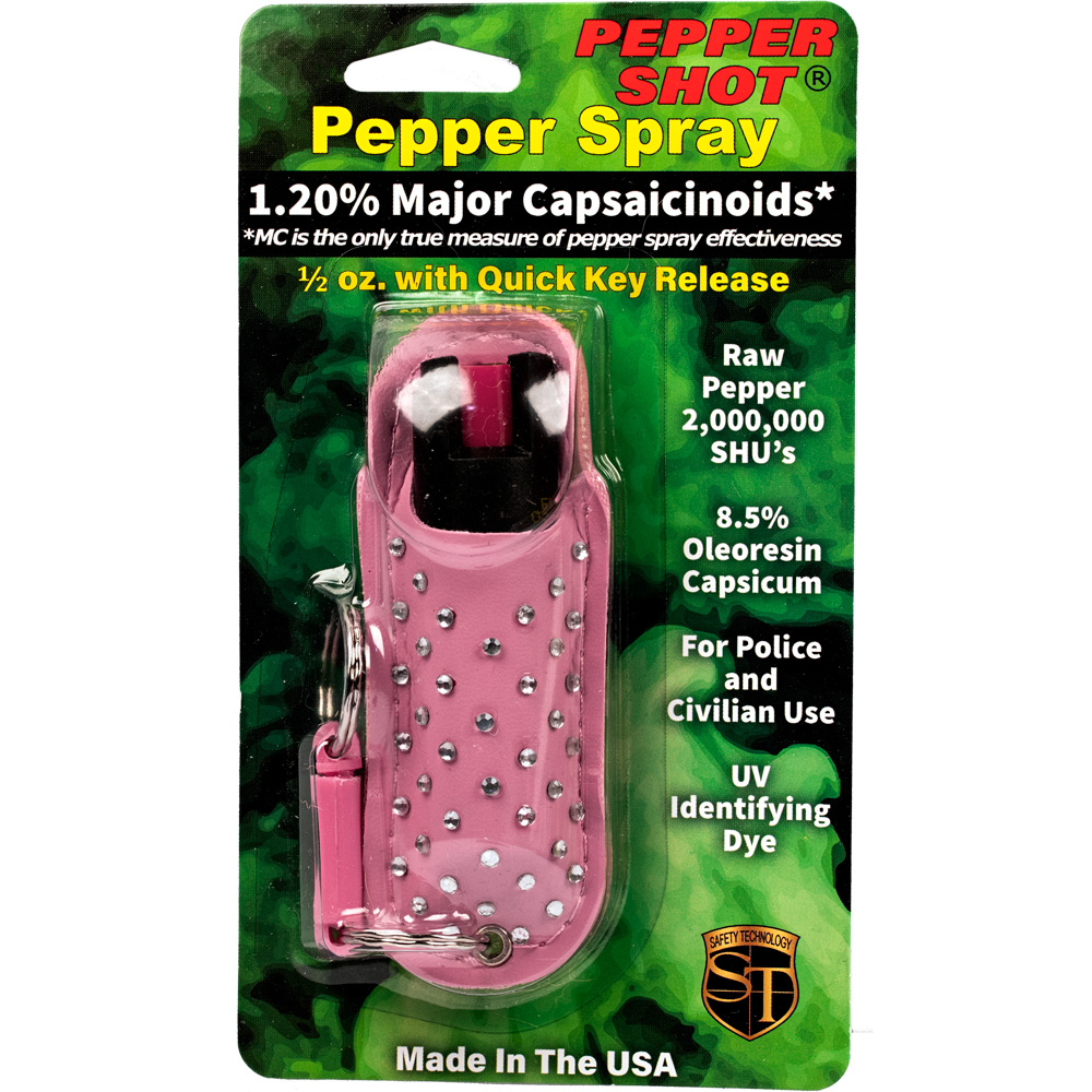 Pepper Shot 1.2% MC 1/2 oz Halo Holster Pink